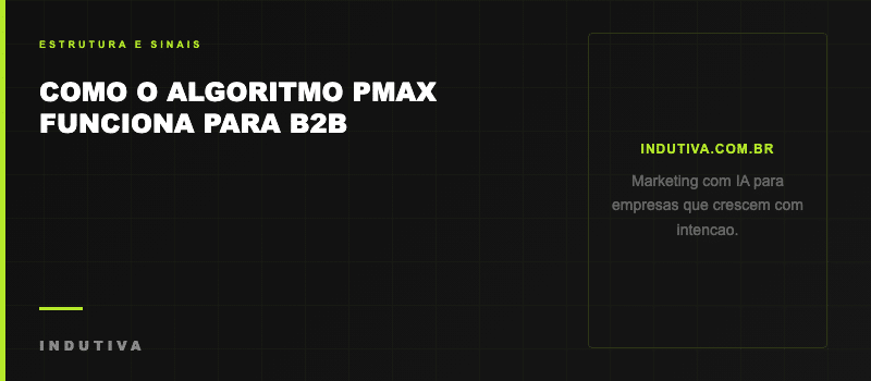 Como o algoritmo PMax funciona para B2B - estrutura e sinais de publico